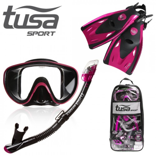 투사 스포츠(TUSA Sport) TUSA Sport 투사스포츠 성인용 마스크+스노클+핀(숏핀)세트 UP-1521QB HP