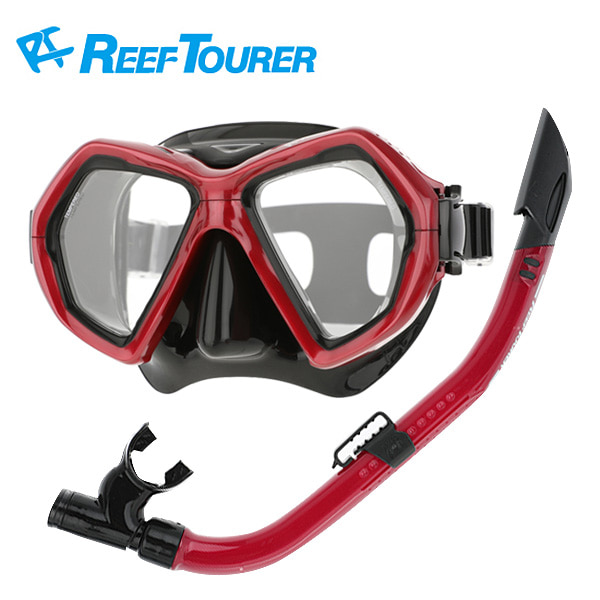 리프투어러(Reef Tourer) 리프투어러 성인용 마스크+스노클 세트 RC-0106 BKMDR